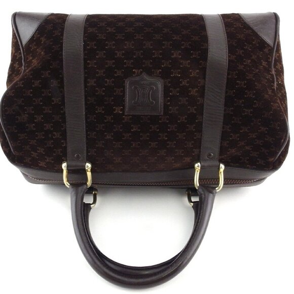 CELINE Handbag Brown beige gold Women Authentic secondhand - Picture 4 of 8